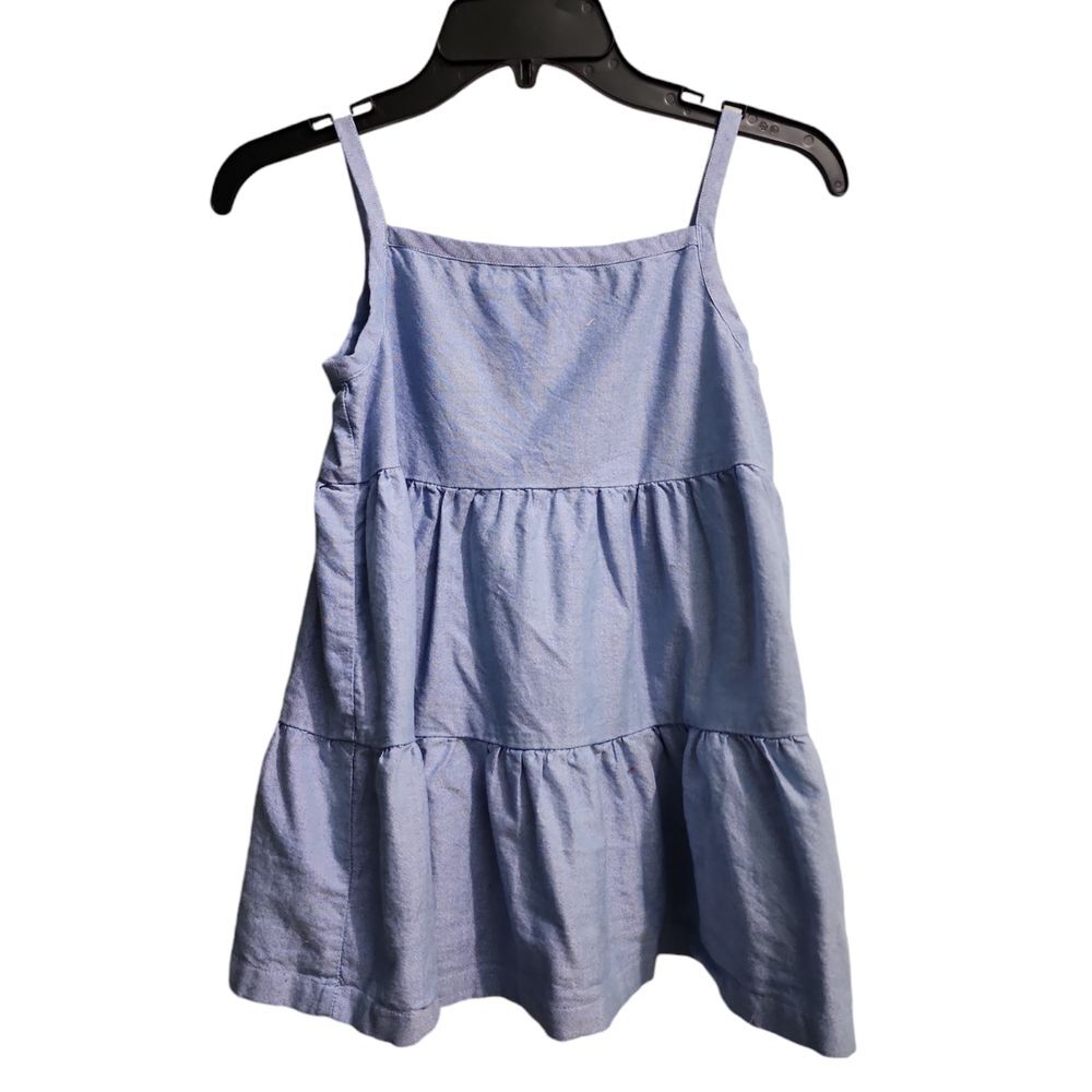 Hanna Andersson Light Blue‎ Cotton Tiered Sundress Kids Summer Dress US 10